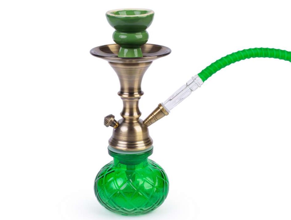 Hookah zöld vízipipa 1 csöves 26 cm